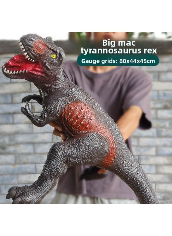 null - Children's Toys With Sound Simulation Soft Glue Dinosaur Toy Model Tyrannosaurus Pterosaur Toy Organization Gift Wholesale-Colour:【c68】utah Raptor 62cm-Specification:Story Style - Image 1