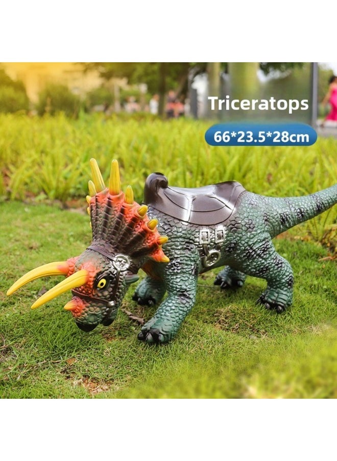 null - Children's Toys With Sound Simulation Soft Glue Dinosaur Toy Model Tyrannosaurus Pterosaur Toy Organization Gift Wholesale-Colour:【c68】utah Raptor 62cm-Specification:Story Style - Image 1