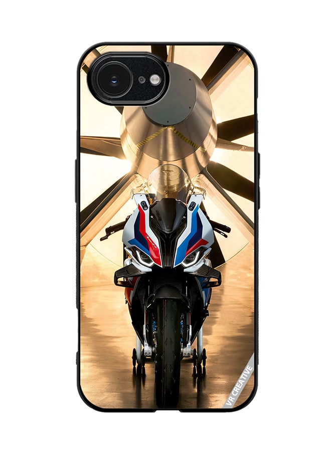Protective Case Cover For Apple iPhone 16e Bike Design Multicolour