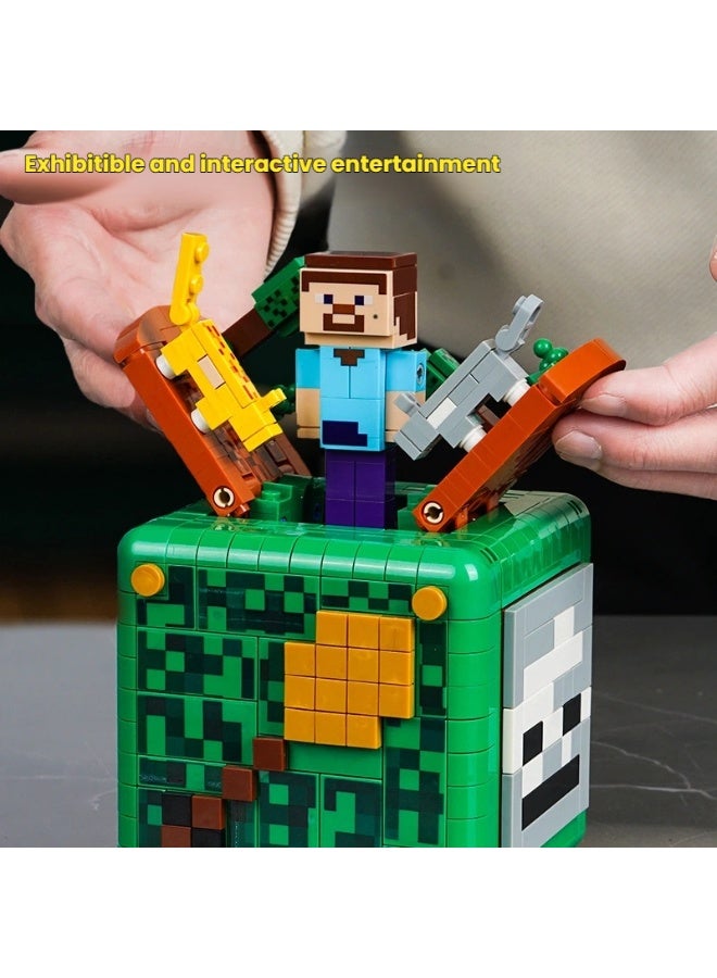 ماين كرافت بنة نموذج الديكور ألعاب تعليمية للأطفال تجميع لعبة هدايا للعائلة والأصدقاء - Image 4