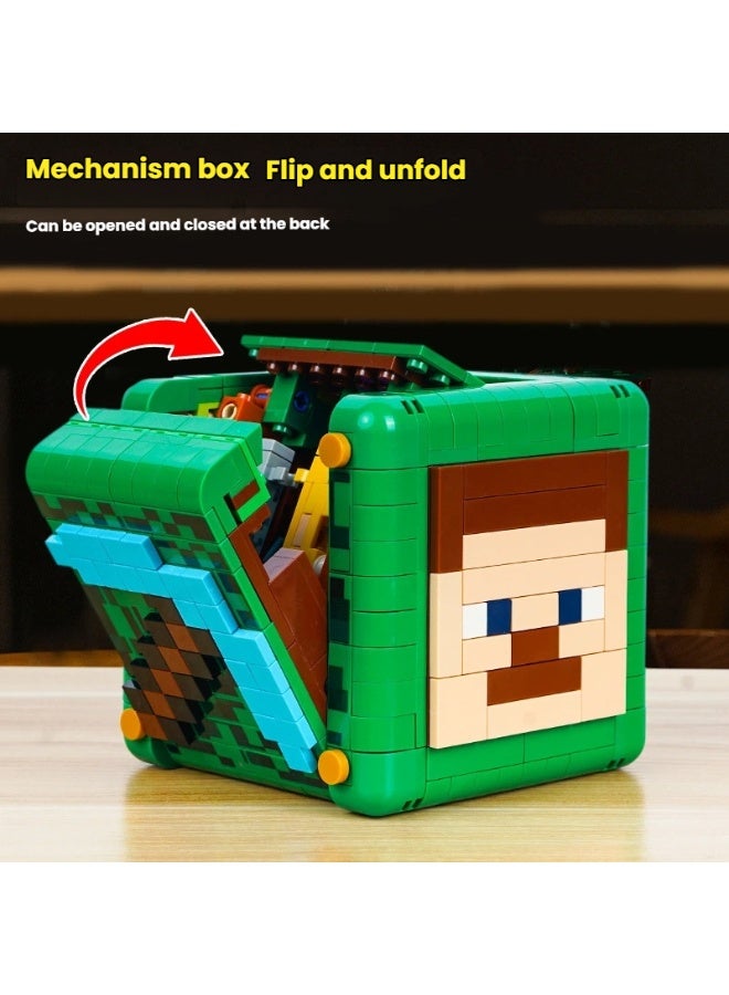 ماين كرافت بنة نموذج الديكور ألعاب تعليمية للأطفال تجميع لعبة هدايا للعائلة والأصدقاء - Image 3
