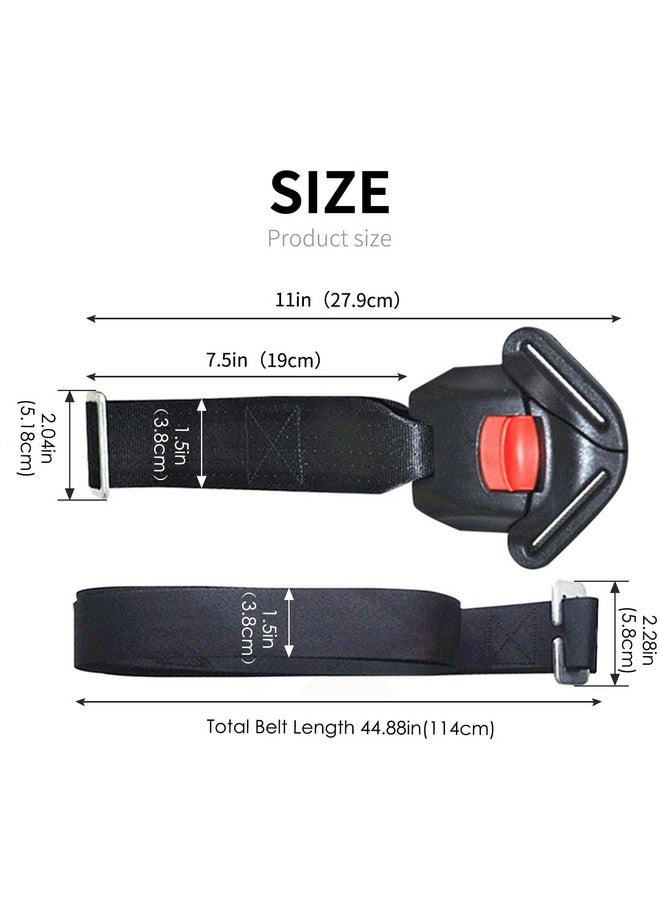 Feiteplus Universal Baby Highchair Stroller Pushchair 5pt 5 Point Harness with Locking Buckle Adjustable Straps - Image 3