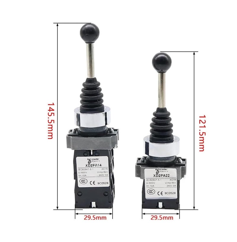 2NO 2 Position 4NO 4 Position Cross Rocker Switch XD2PA14 XD2PA24 Joystick Controllers Rocker Switch XD2PA12 XD2PA22(XD2PA12) - Image 4