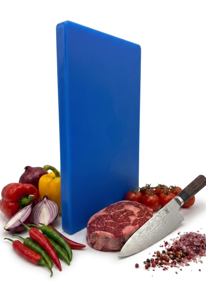 Heavy Duty Cutting Board – Odor Resistant, Food Safe, Professional Kitchen Board – Blue - Image 2