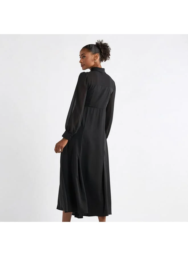 Splash FAV Black Midi Dress