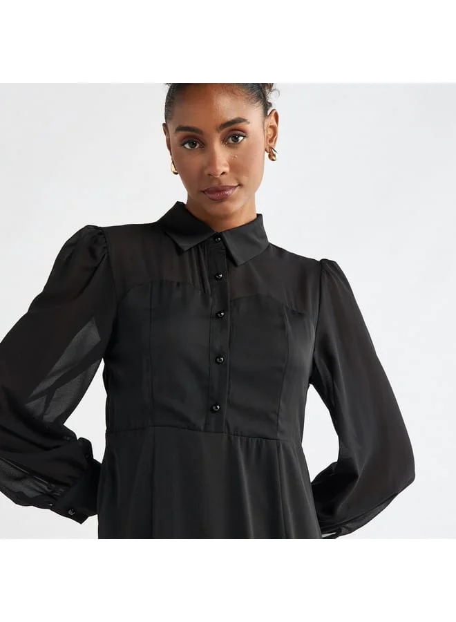 Splash FAV Black Midi Dress