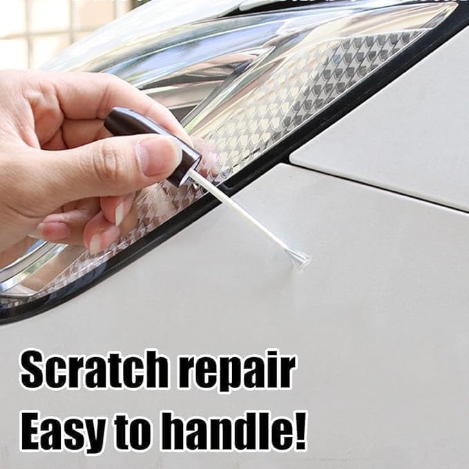 VOLDOT Car Scratch Remover Touch Up Paint Pen, 2-in-1 Car Scratch Remover Touch Up Paint Pen, Glossy Automotive Paint Pen, Waterproof Portable Scratch Pens, For Various Vehicles (White) - Image 4