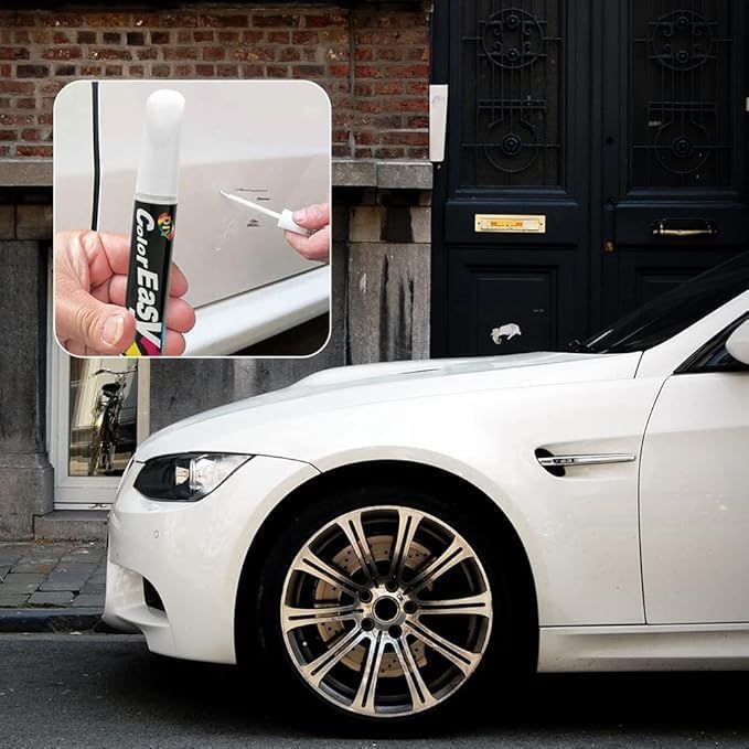 VOLDOT Car Scratch Remover Touch Up Paint Pen, 2-in-1 Car Scratch Remover Touch Up Paint Pen, Glossy Automotive Paint Pen, Waterproof Portable Scratch Pens, For Various Vehicles (White) - Image 2