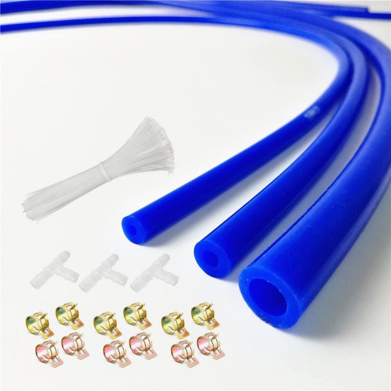 AotoKoop Blue Silicone Vacuum Hose Engine Dress Up DIY Kit - Image 1