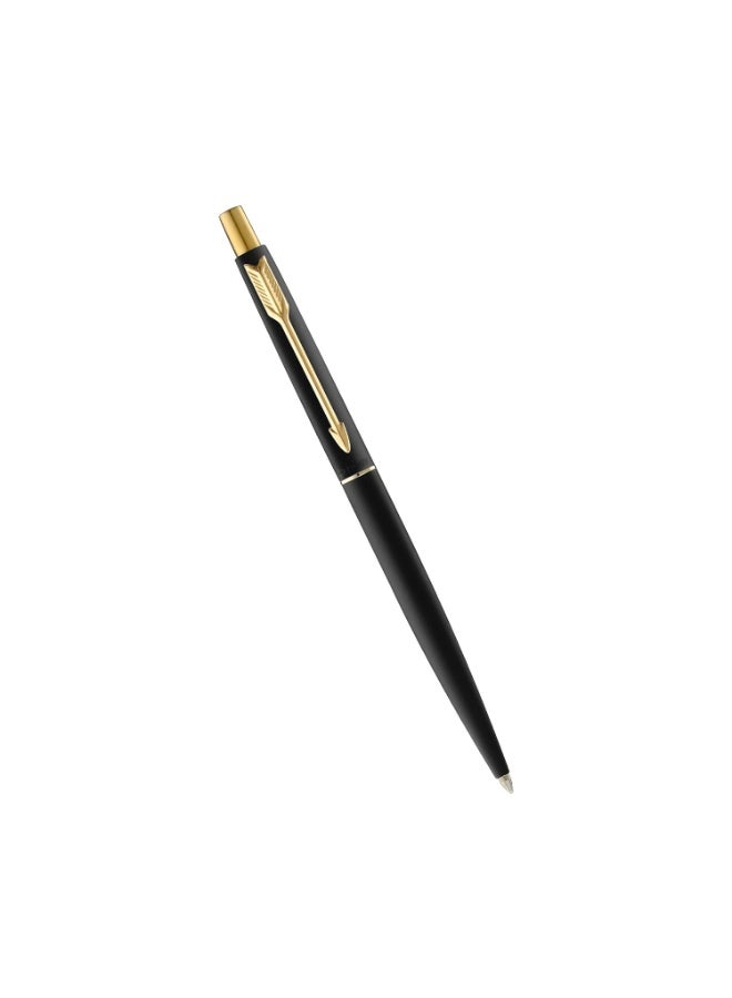 Parker Classic Matte Black Gold Trim Ball Pen| Ink Color - Blue | Unique Gift For Employees | Leading Pen For Corporate - Image 4