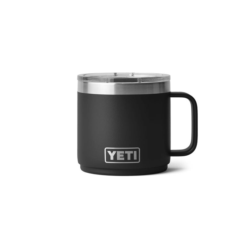 YETI Rambler 14 oz Ceramic Lined Stackable Mug, Vacuum Insulated, Stainless Steel with MagSlider Lid, Black - Image 3