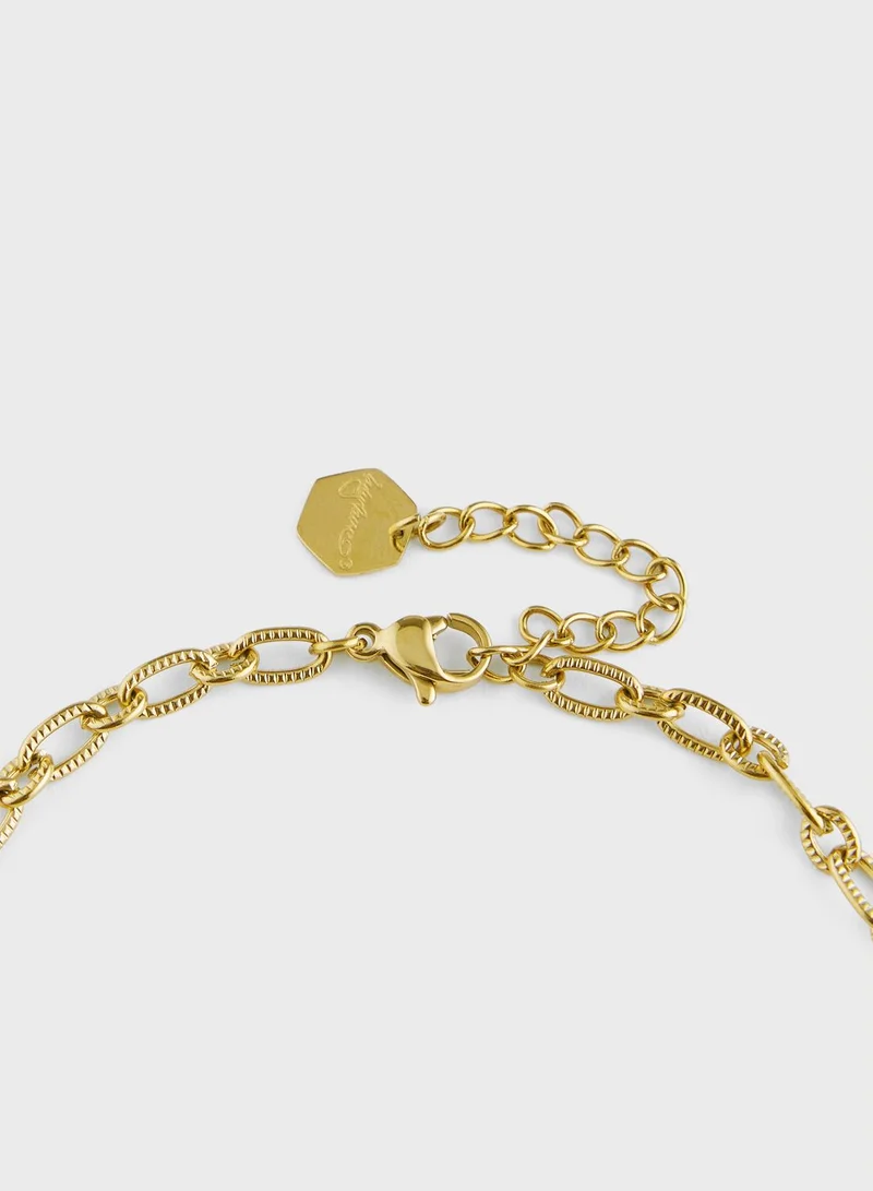 ليدي موف MIRANDA MOON & STAR PENDANT CHAIN ANKLET