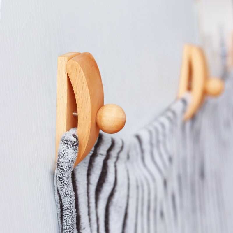 Cross-Border Hot Selling Classic Large Clip Wooden Quilt Hook Wall Hanging Display Carpet Blanket Pendant Quilt Clip(Wooden Tapestry Clip) - Image 2