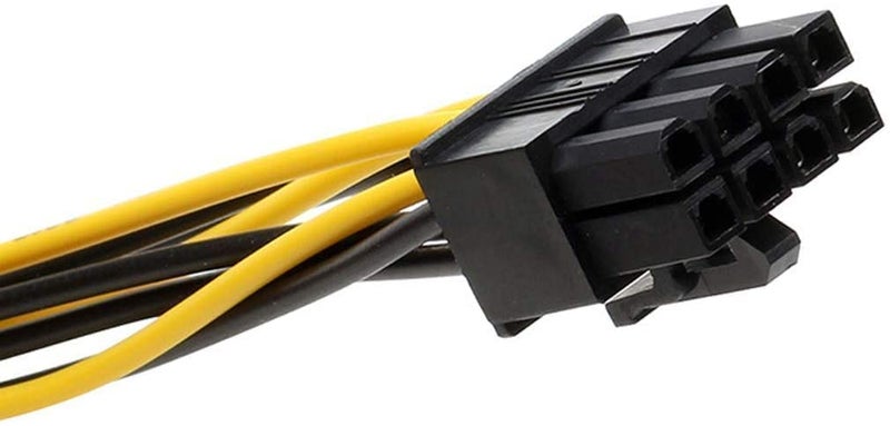 WiredCom 8 Pin PCI Express to Dual 4 Pin Molex LP4 Graphics Card Power Cable,2 x Molex 4 Pin to 8-Pin PCI Express Video Card Pci-e ATX PSU Power Converter Cable (Pack Of 1) - Image 3