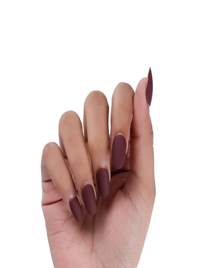 NAILWIND 24 Natural French Short False Nails Acrylic Full Cover Nails,Natural Fake Nails Delicate & Comfortable for Women and Girls (N38, 24 Count -Pack of 1) - Image 4