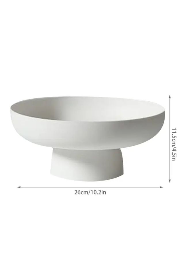 Modern Round Fruit Bowl with Drainage Plastic Basket For Kitchen Counter Dining Table Centerpiece Storage Rack Yellow - Image 4