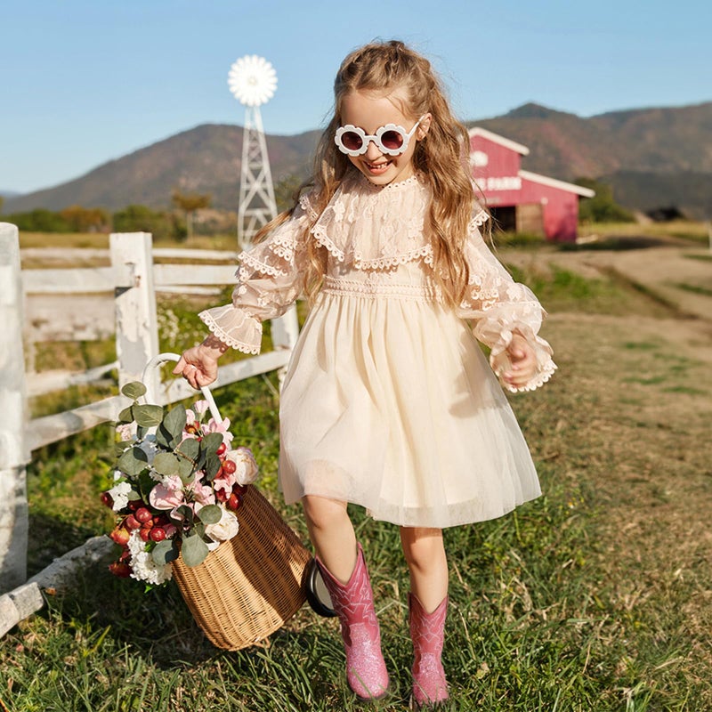 Choiran Toddler Girls Cowboy Boots - Cowgirl Western Boot for Kids Sparkle Glitter Mid Calf Riding Shoes Little/Big Kid - Image 3