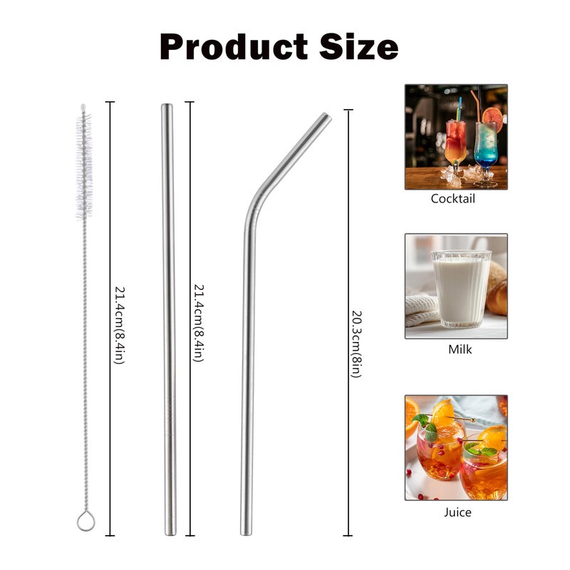 KCKHFA Coconut Opener Tool Set for Green Fresh Coconut, Manual Cutter, Straw Hole Puncher with 4 PCS Reusable Straws & Brush - Image 3