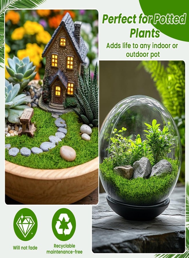 Bitlongate Artificial Moss 10.6oz – Fake Green Moss for Crafts, Potted Plants, Fairy Garden Decor, DIY Table Centerpieces, Wedding Party Decoration - Image 5