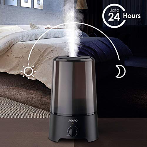 AGARO Verge Cool Mist Humidifier, 2.5L, For Bedroom, Home, Office, Adjustable Mist Output, Super Quiet, 360° Nozzle, Auto Shut Off - Image 5
