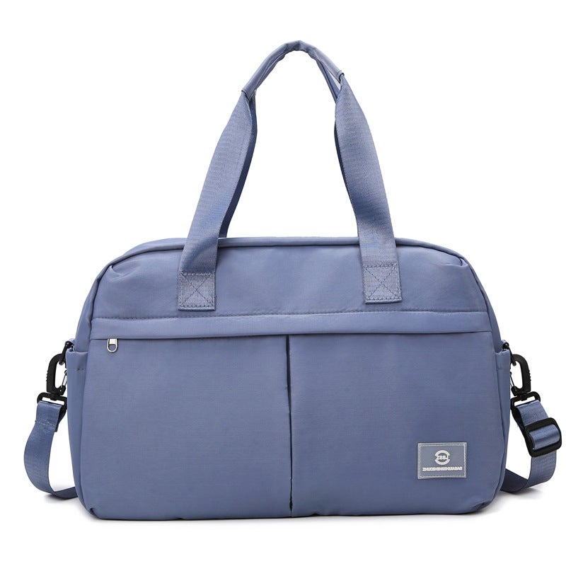 Generic Extensible Short Distance Travel Bag Large Capacity Swimming Crossbody Sports Training Bag Gym Bag Advanced Dry and Wet Separation Blue 