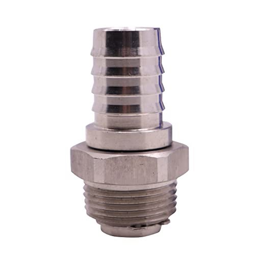 MENAITEK 3/4"NPT inch Automatic Shut-off Diesel Exhaust Fluid (DEF)/Antifreeze Nozzle 3/4"(19MM) Spout 360 degree Rotating Swivel Barb Used For Ethanol Methanol Blend Industrial Dispensing Fuel Nozzle - Image 5