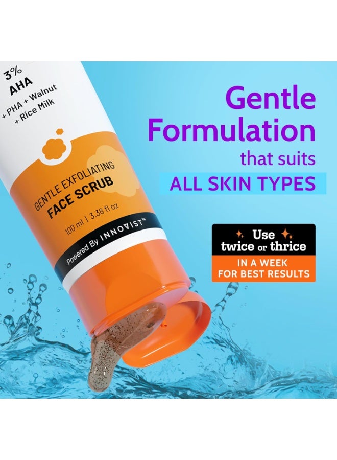 Chemist at Play Gentle Exfoliating Face Scrub with Mandelic Acid & Walnuts | Removes Dead Skin & Blackheads | Detans |Gives Instant Glow| Face Scrub for Women & Men | 100ml - Image 4