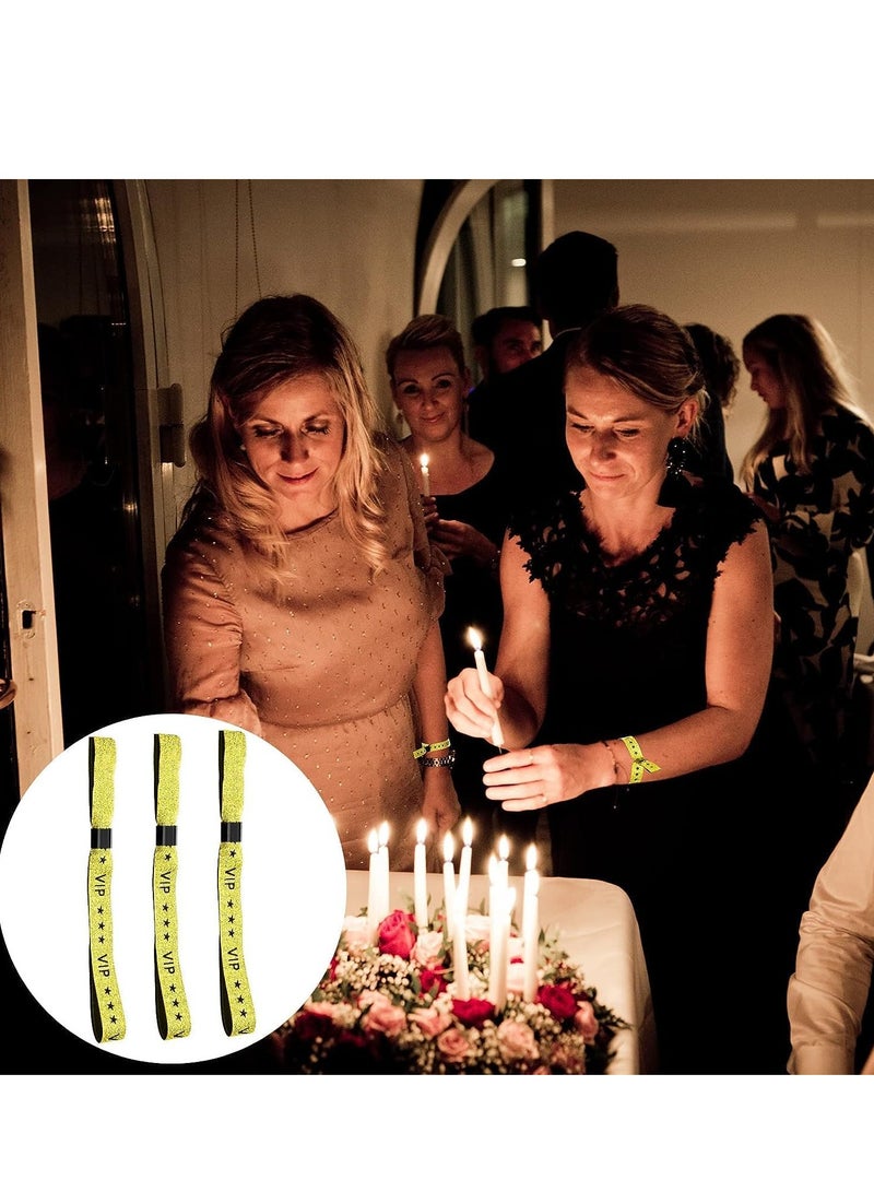 SYOSI 20 Pack VIP Cloth Event Wristband Azonee Solid Color Wristbands Without Logo Resistant Suitable for Lightweight Concert Wrist Strap Activities Events Club Security Admission - Image 5