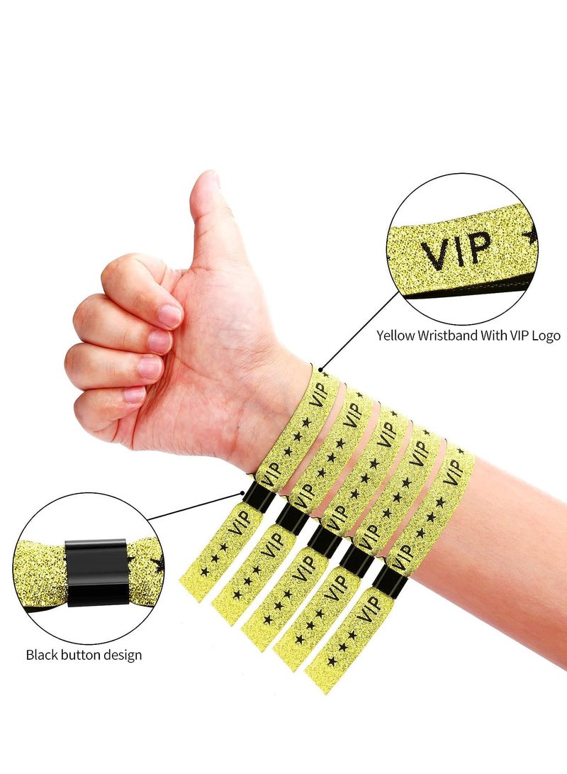 SYOSI 20 Pack VIP Cloth Event Wristband Azonee Solid Color Wristbands Without Logo Resistant Suitable for Lightweight Concert Wrist Strap Activities Events Club Security Admission - Image 4