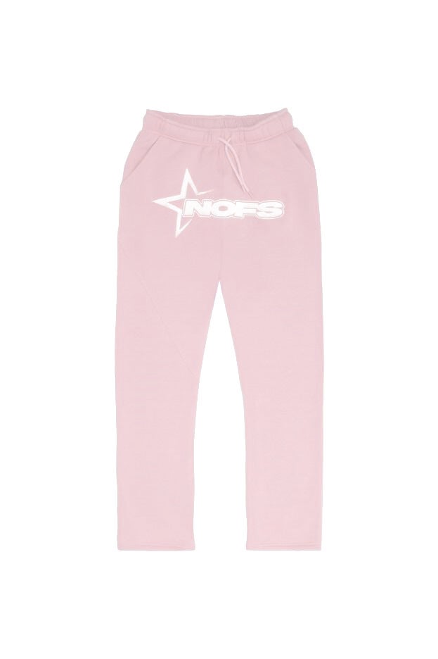2023 Y2K NOFS Print Mens Hip-Hop Tracksuit Pink trousers (priority delivery for favorites) 