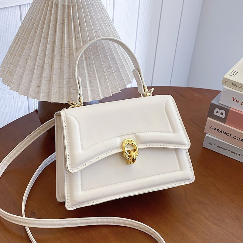 Popular Crossbody Bag Women'S Texture All-Match Handbag Korean Fashion Solid Color Small Square Bag - Image 2