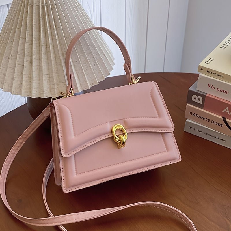 Popular Crossbody Bag Women'S Texture All-Match Handbag Korean Fashion Solid Color Small Square Bag - Image 3