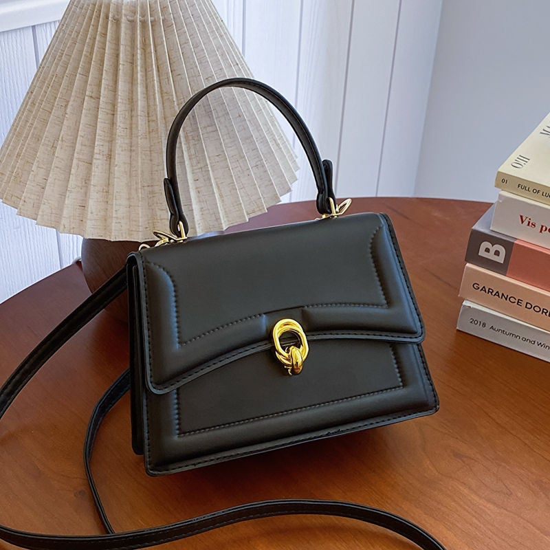 Popular Crossbody Bag Women'S Texture All-Match Handbag Korean Fashion Solid Color Small Square Bag - Image 5