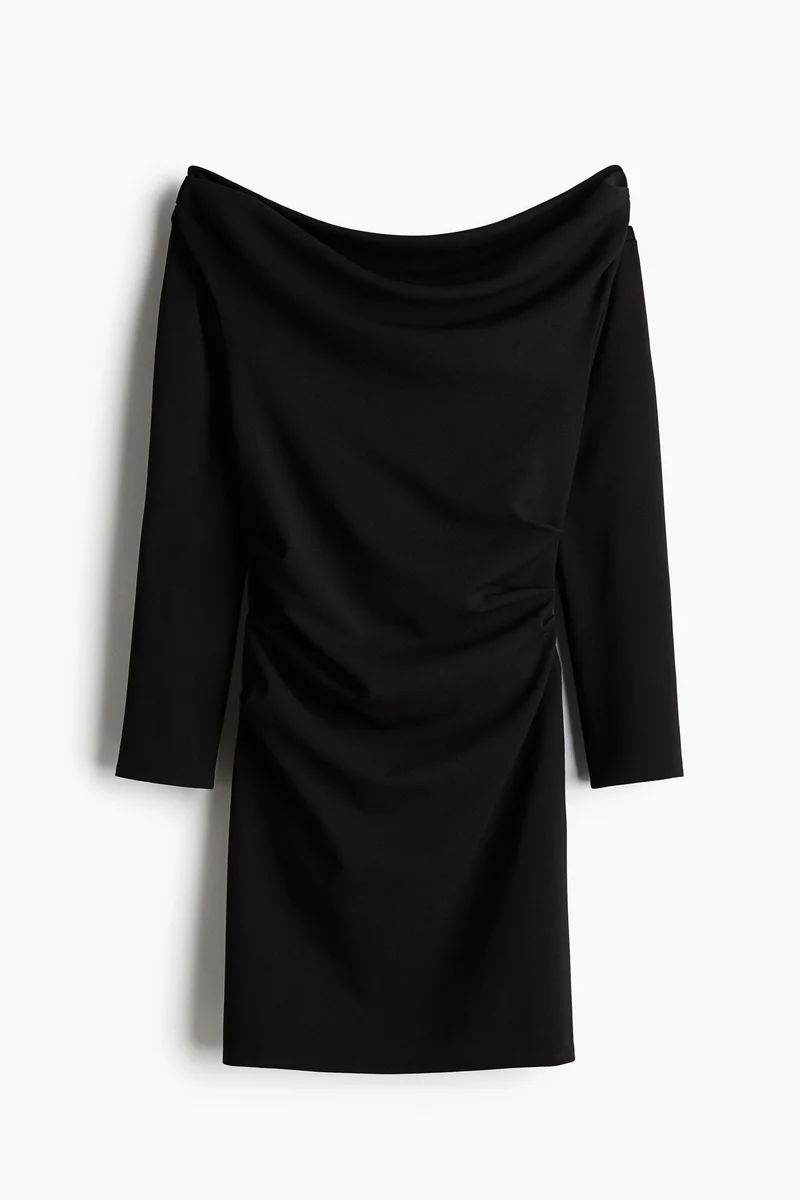 H&M Draped off-the-shoulder dress