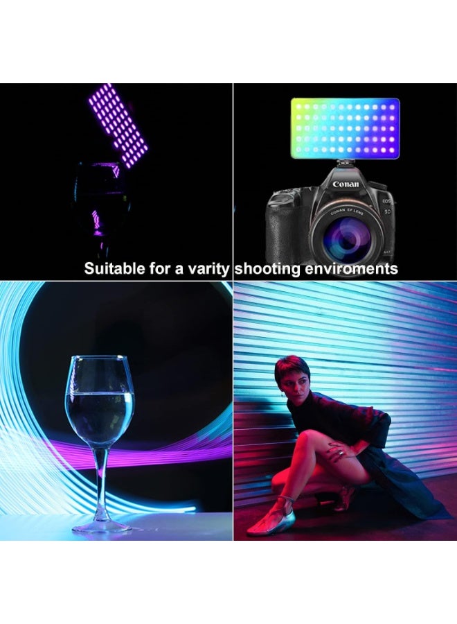 NiceFoto TC-158 Portable RGB LED Video Light 360° Full Color Camera Lighting - Image 3