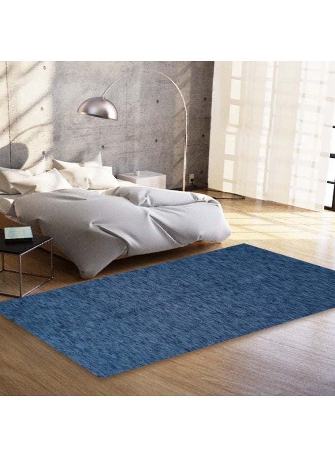 handmade wool rug -1.40*70-dark blue - Image 3