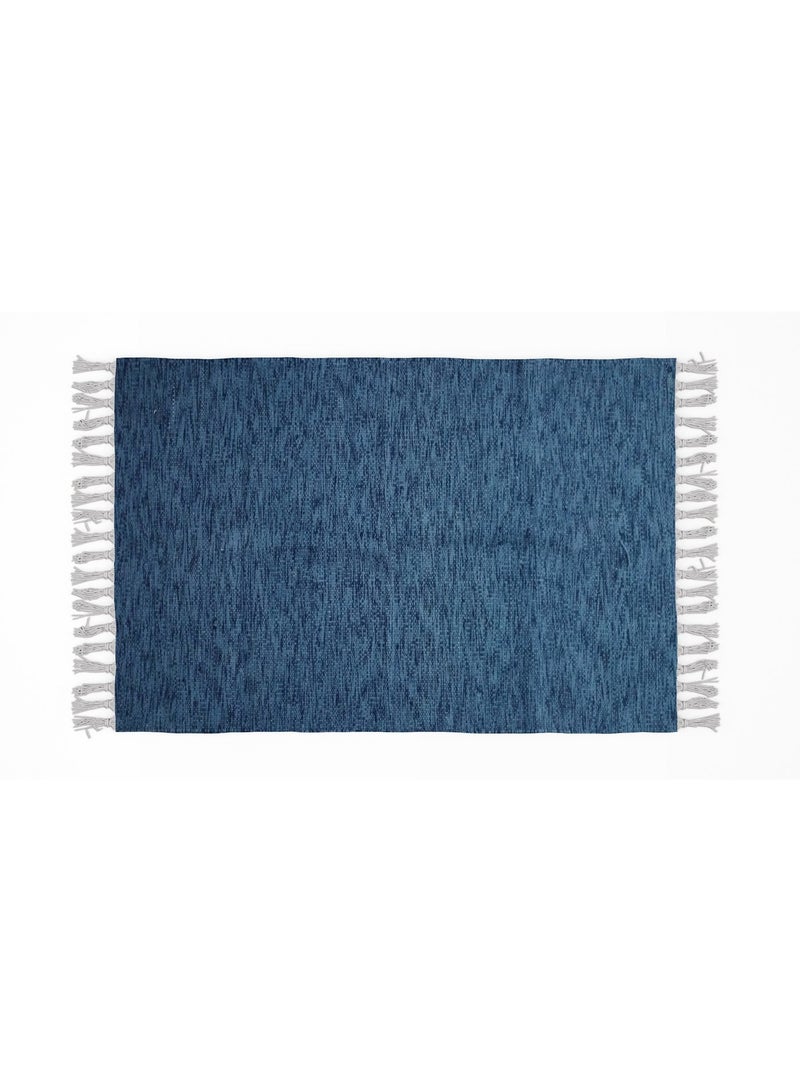 handmade wool rug -1.40*70-dark blue - Image 2