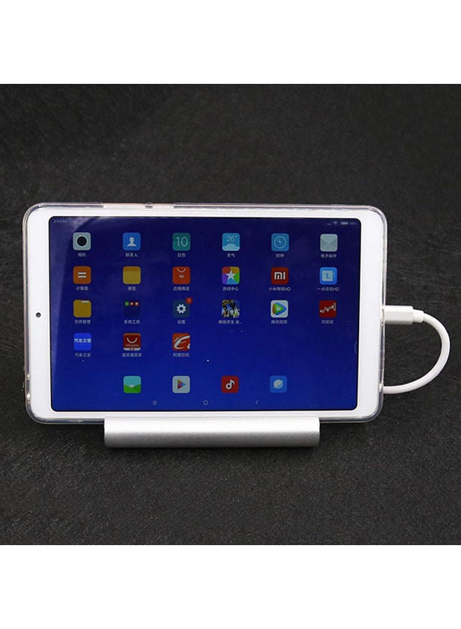 NIBEMINENT 7-In-1 Type-C To HDMI VGA RJ45 3 x USB 3.0 HUB Adapter With Phone Holder Silver  - Image 2