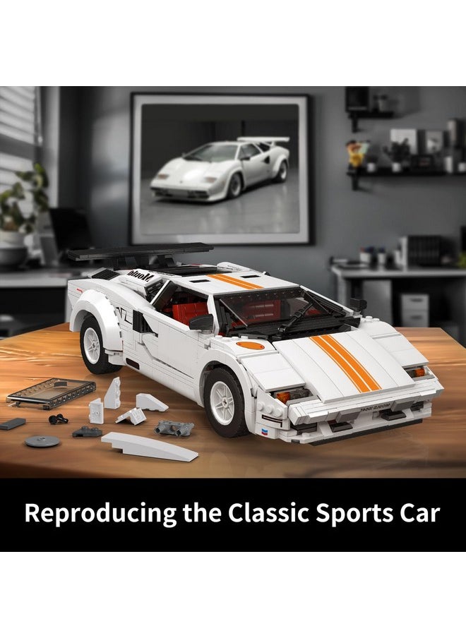 mould king MOULD KING Classic Super Sports Car Building Blocks Kit, MOC Racing Car Model Replica Building Set, Collectible Set for Adults to Build, Construction Toys Gifts for Kids Boys Girl (1349 Pieces)  - Image 3
