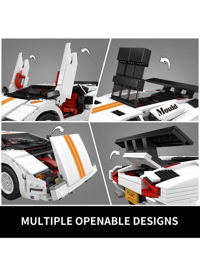 mould king MOULD KING Classic Super Sports Car Building Blocks Kit, MOC Racing Car Model Replica Building Set, Collectible Set for Adults to Build, Construction Toys Gifts for Kids Boys Girl (1349 Pieces)  - Image 4