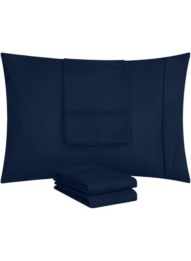 Utopia Bedding Queen Pillow Cases - 4 Pack - Envelope Closure - Soft Brushed Microfiber Fabric - Shrinkage and Fade Resistant Pillow Covers Queen Size 20 X 30 Inches (Navy) - Image 5