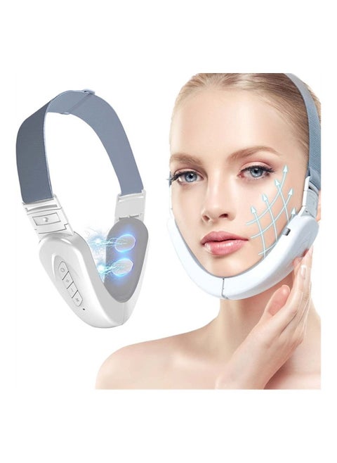 Double Chin Reducer Machine, Electric V-Shape Face lift, Micro Current Face Slimming Massager, LED Photon Therapy Facial Slimming, Intelligent Reusable Face Lifting Massager with Blue Light