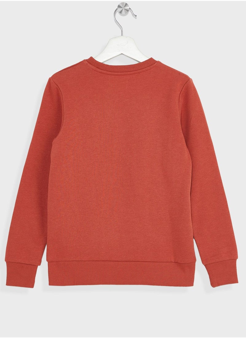Jack & Jones Junior - Kids Logo Crew Neck Sweatshirt - Image 1
