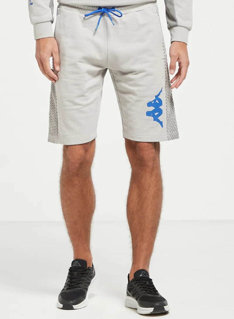 Kappa Logo Drawstring Mesh Printed Shorts