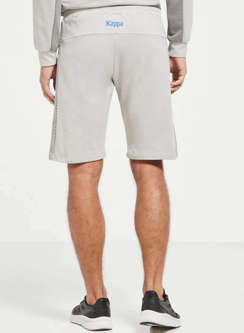 Kappa Logo Drawstring Mesh Printed Shorts