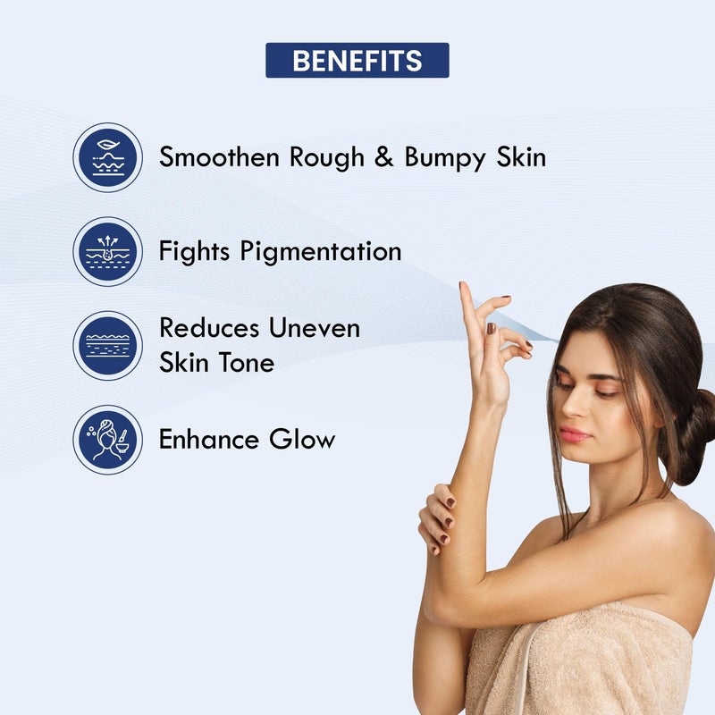 Kozicare Soap Skin Lightening Body Wash Gel  Alpha Arbutin Niacinamide  Kojic Acid Body Wash  Helps Reduces Pigmentation Dark Spots  Uneven Skin Tone  Body Wash for Men  Women  300 Ml - Image 3
