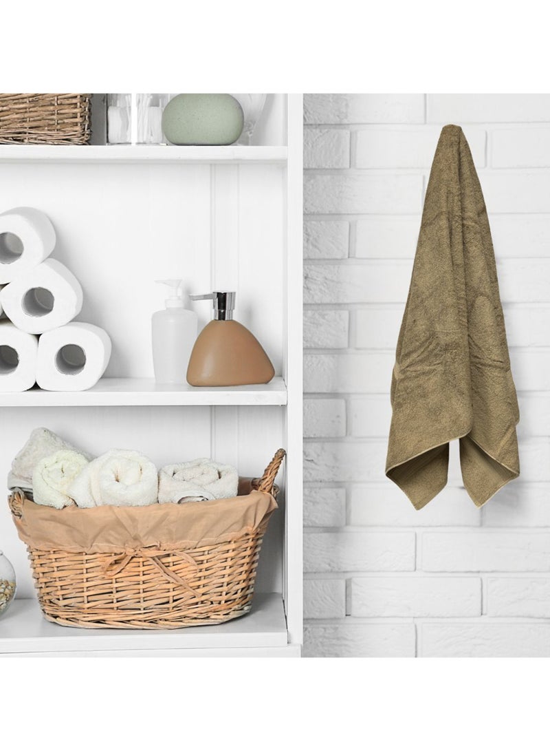 KASSINO Kassino Jumbo Hand Towel (6 Pack, 45x70 cm) - 580 GSM Large Hand Towels,100% Combed Cotton, Soft & Quick-Dry Towels, Highly Absorbent, Double Stitched Hotel Quality Towels | Beige  - Image 4