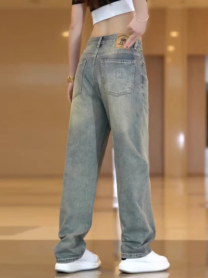 Unisex Classic Denim Jeans Loose Fit Daily Outdoor Wear - Image 3