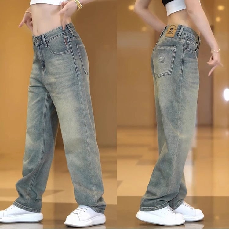 Unisex Classic Denim Jeans Loose Fit Daily Outdoor Wear - Image 2