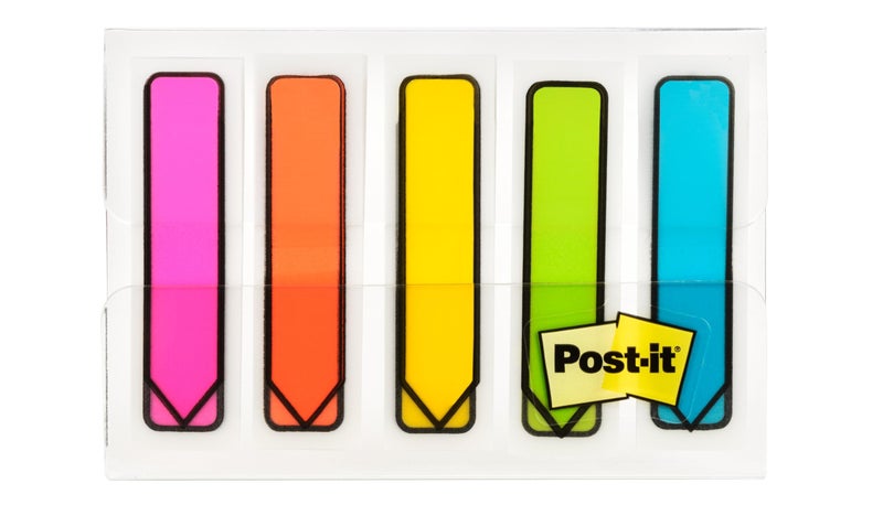 Post-it Arrow Flags, Assorted Bright Colors, .47 in Wide, 100/On-the-Go Dispenser, 1 Dispenser/Pack (684-ARR2) - Image 5